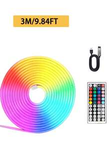 5M RGB Flexible LED Neon Strip Lights, USB Powered Decorative Neon Lights For Indoor And Outdoor Use, DIY Neon Lamp, Suitable For Room, Wall, Holiday And Party - Multi-color light - View 14
