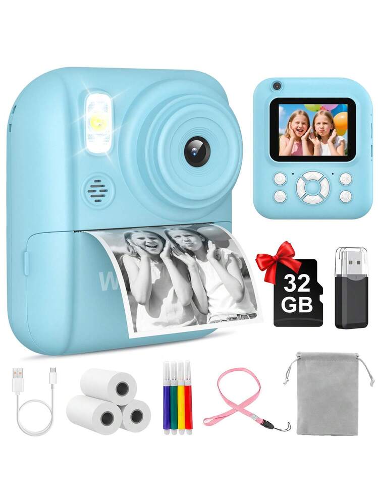 W&O Kids Camera Instant Print,Instant Camera,2.5K UHD Digital