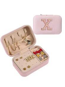 1 hộp đựng trang sức tối giản, hộp đựng trang sức PU di động cho du lịch mùa hè, hộp đựng trang sức mini đựng hoa tai, vòng cổ, nhẫn, trưng bày và cất giữ trang sức, hộp đựng trang sức dung tích lớn, thích hợp đựng hoa tai, nhẫn, vòng cổ, vòng tay, phụ kiện làm móng, Ngày của Mẹ, Giáng sinh, quà tặng Halloween, hộp đựng đồ cho phụ nữ, vật dụng thiết yếu khi đi du lịch, lưu trữ đồ dùng trong ký túc xá khi trở lại trường - Nhiều màu - Xem 100