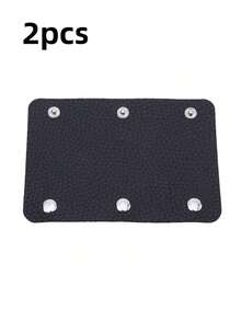 2pcs/Set Or 1pc Faux Leather Handle Covers With Snap Button - Non-Slip, Durable Bag And Luggage Protector Sleeves, Detachable Accessory - Multicolor - View 11