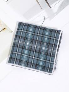 1条男士时尚条纹格纹简约手帕口袋巾，适合商务、宴会、婚礼、派对、学校服装等场合 - A - 查看 12