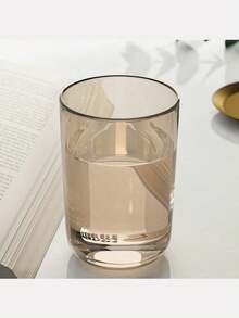 1个300毫升透明漱口杯，简约牙刷杯，创意情侣个性化牙刷杯，加厚家用杯，麦秆杯，塑料洗脸盆杯，漱口杯，莫兰迪色彩系列杯，INS风格杯 - 多色 - 查看 4