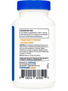 Nutricost Vitamin B12 (Methylcobalamin) 5000mcg, 120 Capsules - Vegetarian Caps, Non-GMO, Gluten Free B12 Supplement - Khác - Xem 4