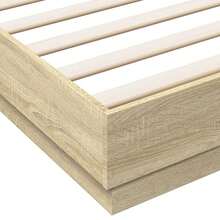 vidaXL Bettgestell Sonoma-Eiche 180x200 Cm Holzwerkstoff - Castano - Visualizzare 7