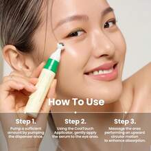 胶原蛋白眼部精华，减少眼部浮肿，淡化眼袋和黑眼圈，深层渗透提亮肤色，保护眼周肌肤，男女皆宜 - 米色 - 查看 7