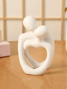 1pc Creative Couple Statue Candle Holder, Also Can Be Used As Phone Stand, Suitable For Modern Home Decor, Center Piece Decoration For Living Room, Desk, Bedside Table, Mother's Anniversary Gift, Valentine's Day Gift, Wedding Anniversary, Wedding Favor, Home Decor