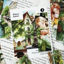 Etori Life Cityscape Floral Series - American Artistic Girl Matching Scenery DIY Collage Supplies, Notebook, Phone Stickers, Sticker Book, Room Decor, Posters, Crafts, Children Toy Stickers - Multicolor - View 8