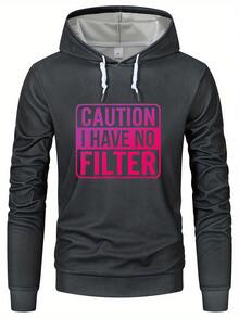 Sudadera con capucha de gofre fresca para hombres, sudadera informal para primavera, invierno y otoño, streetwear, sudadera de manga larga como regalo - Negro - Ver 1