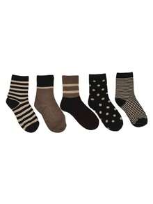 4双美莱德袜子，韩版ins风波点中筒袜，可爱少女风，可搭配同款打底裤，随机发货