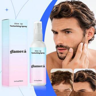 海盐发胶，100毫升男士海盐质感喷雾，瞬间增加头发蓬松度和厚度，持久定型，打造海滩波浪纹理，呈现自然随性的效果，轻盈不油腻，情人节、圣诞节男士礼物之选