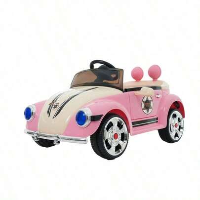 ピンク 電動乗用ラジコンカー ドイツオールドタイプ 乗用玩具 電動乗用玩具 正規ライセンス ペダルとプロポで操作可能 車 くるま 玩具 乗り物 PSE 誕生日プレゼント お祝いプレゼント