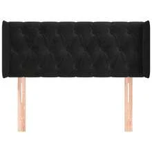vidaXL Testiera con orecchie in velluto nero 103x16x78/88 cm - nero - Visualizzare 3