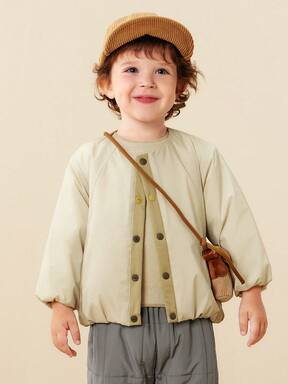 mini bala Magic Cotton Series Vadderad Jacka för Barn Varm Lätt Mjuk Vinterkappa 2025