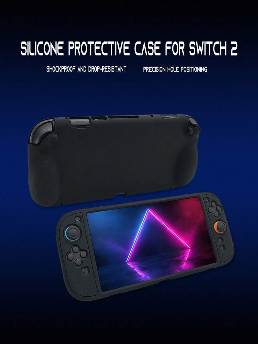 1个游戏机保护套，表面纹理设计，防滑、防汗、防刮擦，提升游戏体验 - 彩色 - 查看 1