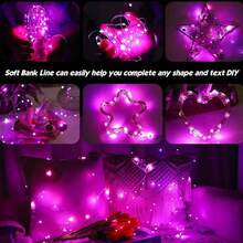 1条装 10/20/30/50/100/200颗LED灯珠 1米/2米/3米/5米/10米/20米铜线串灯，适用于节日装饰、婚礼、派对、礼品、卧室、客厅、家居、花园、单身派对 [不含电池]，斋月装饰灯 - 銅線燈 - 查看 7