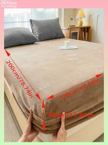 Lençol de veludo cristal de cor sólida (1 peça), roupa de cama, protetor de colchão, capa de cama, roupa de cama confortável e quente para o lar, protetor de colchão antipilling, macio e agradável ao toque, disponível em várias cores para meninos, meninas, dormitórios estudantis, decoração simples e moderna para casa, roupa de cama macia e confortável para o quarto, capa de colchão moderna, protetor de colchão completo, lavável à máquina, roupa de cama para a volta às aulas. - Multicolorido - Ver 33