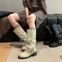 Women Mid-Calf Boots - White - View 4