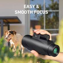 12x50 Monocular For Adults Monocular Telescope With BAK4 Prism And FMC Lens Lightweight Monocular Ideal For Bird Watching Hunting Wildlife Hiking Traveling - As Pic - View 4