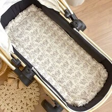 1 pieza Almohadilla para cochecito de bebé, Esterilla de bebé gruesa para otoño/invierno, Felpa con cuentas 3D - Super suave y cómoda, amigable con la piel, lavable, cojín cálido reversible, universal para asiento de cuna/cochecito recién nacido, gran regalo para bebé en Navidad, Halloween, Acción de Gracias - Cojín para asiento de cochecito Baby Bean - Ver 11