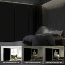 1Piezas-40x500CM Película de Vinilo para Ventanas Privacidad y Bloqueador de Luz Diurna Vinilo Adhesivo Negro para Ventana Window Film Película Térmica para Ventanas Aislante de Calor y Polarizado para Casa - Negro - Ver 4