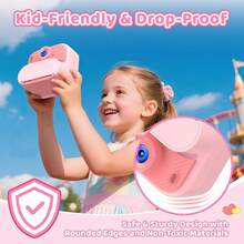 Kids Camera Instant Print: 1080P HD Digital Camera For Kids - Girls For Age 3-12 - Toddler Cameras Toys Gift For 4 5 6 7 8 9 10 11 Years Old - Cool Presents Ideals For Birthday Pink - 粉色 - 查看 5