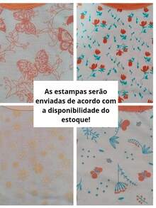 Kit 2 Pijama Feminino Pescador Senhora Conjunto Aberto Calor Botão Amamentação Cirurgia Gestante Bermuda Verão - Multicolorido - Visão 10