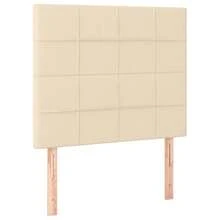 vidaXL Kopfteil Creme 100x5x118/128 Cm Stoff - White - View 2