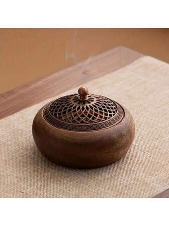 Quemador de incienso de madera maciza de nogal sudamericano, quemador de aromaterapia de interior con incienso de sándalo, regalos de decoración para ceremonia de té, cumpleaños, graduación, decoración del hogar, decoración de la habitación, decoración del dormitorio, soporte de incienso, estilo aleatorio