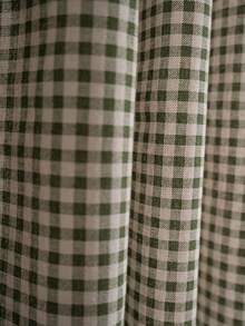 Tokoto 1 Rèm cửa họa tiết kẻ caro xanh lá cây, Rèm che nắng tua rua màu be phong cách tối giản, dễ thương, thích hợp cho phòng trẻ em, phòng ăn, phòng ngủ khách sạn, tiệc tùng ngày lễ, phong cách Boho - Nhiều màu - Xem 6