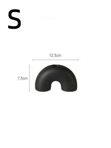 1个复古侘寂风格陶瓷烛台，黑白复古陶瓷烛台，家居装饰，适用于餐桌装饰、浪漫晚餐、情人节、婚礼、家居装饰 - 彩色 - 查看 15