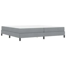 vidaXL Boxspringbett Mit Matratze, Hellgrau, 200 X 200 Cm, Stoff - Grey - View 8