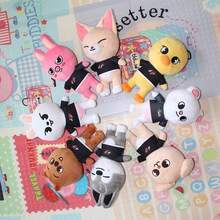 NEW Plush Toy, 7.8in Soft Stuffed Animal Doll, K-Pop Merch Cute Collectible Gift For Fans, Birthday Christmas Present - 1#Wolf chan - 查看 3