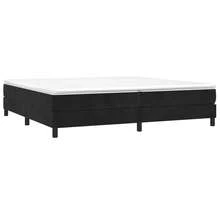vidaXL Boxspringbett Mit Matratze, Schwarz, 200x200 Cm, Samt - Black - View 3
