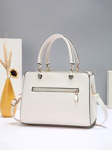 两件套女士手提包，高品质单肩包，时尚斜挎包，休闲钱包，最佳母亲节礼物之选，母亲节礼物，送给妈妈的礼物，妈妈必备，户外妈妈包，时尚商务休闲女包，适合办公室和工作场合 - 彩色 - 查看 5