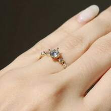 Women's Solitaire Crystal Ring Inspired By Constellations, Sophisticated And Modern Style - #20 - View 6