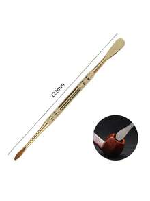 1件不锈钢双头烟斗勺，钛合金双头烟斗清洁器，蜡雕工具，配件，新奇礼品 - 彩色 - 查看 9