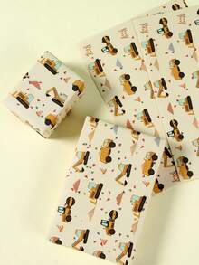 6 piezas de papel de regalo con temática de vehículos de construcción, papel de regalo de cumpleaños, decoración de fiesta con tema de construcción, suministros de envolver regalos, embalaje de regalos, envolver libros, suministros para envolver ramos, decoración de fiesta de cumpleaños, papel de regalo para baby shower - vehículo de ingeniería - Ver 7