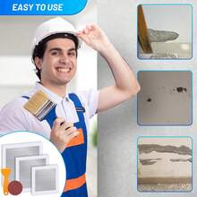 1/5pcs Drywall Repair Aluminum Wall Repair Patch, Fiber Mesh Over Galvanized Plate, Dry Wall Hole Repair Patch Metal Patch With Extended Self-Adhesive Mesh - Multicolor - View 5