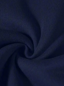 Cute Versatile Bow Pattern Women's Long Sleeve Pocket Casual Hoodieprinted Sweatshirt - 藏蓝色 - 查看 6