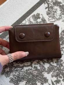 Cartera de identificación transparente de estilo vintage Y2K, versátil, con soporte para pasaporte suave y conveniente para compras diarias, viajes, fiestas y regalos. Pequeña cartera, monedero, tarjetero para mujer. - Multicolor - Ver 14