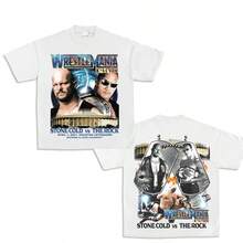 WRESTLEMANIA 17 TEE, Wrestling Graphic Tee, WWE Tee, Sports T-Shirt, Athlete Shirt, Wrestling Gift Streetwear Crewneck Clothing - 黑色 - 查看 4