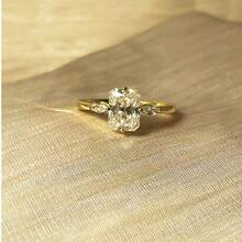 1pc 2ct Moissanite Rectangle Women's Ring, Hypoallergenic S925 Sterling Silver Ring, Radiant Cut, French Minimalist Jewelry, Engagement Promise Ring, Wedding Dress Accessory, Commute Outfit, Office Attire, Holiday Gift