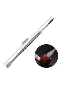 1件不锈钢双头烟斗勺，钛合金双头烟斗清洁器，蜡雕工具，配件，新奇礼品 - 彩色 - 查看 8