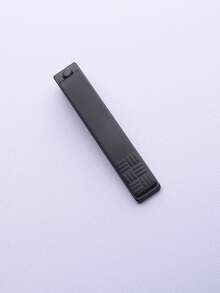 1pc Black & Silver Straight Nail Clipper, Nail Trimming Tool Suitable For Men And Women