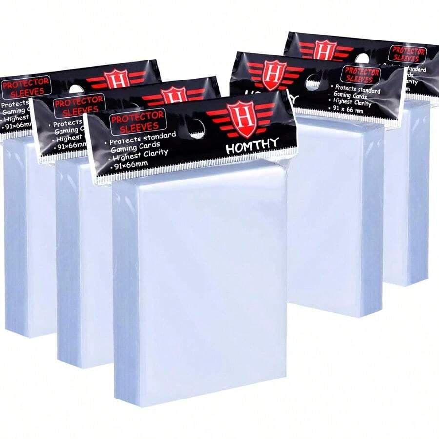 500 Counts Card Sleeves For Trading Cards Soft Penny Card Sleeves Clear Plastic Card Protectors Fit For Baseball Card Sports Cards MTG Game Card Standard Cards - 500 chiếc - Xem 1