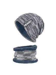 1顶/2顶 男女通用时尚简约针织帽、无檐帽、拉法帽，适合秋冬季日常佩戴，以及徒步、滑雪、骑行等户外运动。