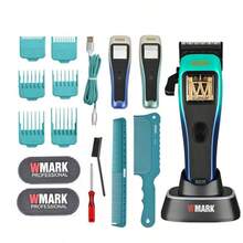 WMARK Hårklippare Elektrisk Justerbar Hårtrimmer Professionell Högeffekts Hårtrimmer Uppladdningsbar Laddningsbas Hårtrimmer Enkel Förvaring Hårklippare Herr NG-X1 POLAR - Multifärgad - Visa 11