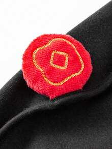 mini bala Young Boys' Thermal Lined Pants – Warm Winter Trousers With Cute Patch Pocket, Elastic Waist - Black - View 7