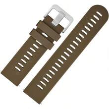 Smart Watch Strap - Brown (Silver Buckle) - View 9