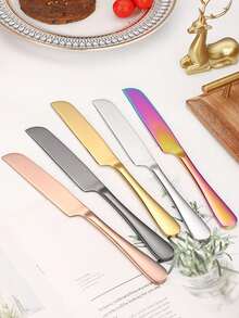 1pc/2pcs Stainless Steel Cake Shovel, Bread Knife, Dessert Knife, Wedding & Birthday Cake Shovel, Pizza Shovel Back To School